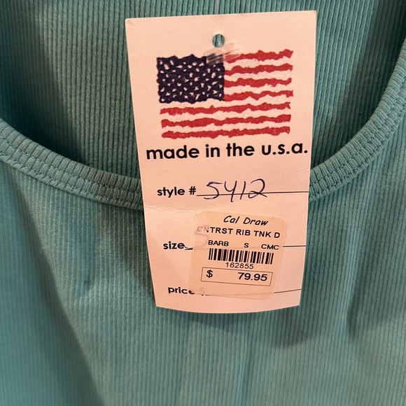 C.M.C Blue Ribbed Tank Dress - Picture 2 of 5